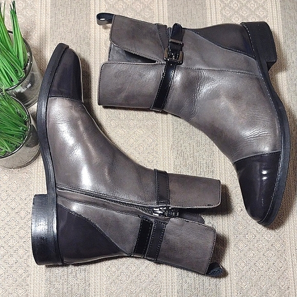 Stelle Monelle Italian Color Block Leather Bootie - Picture 4 of 16